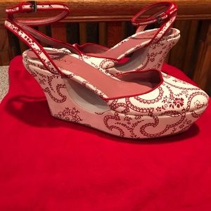 ALAÏA Paris ankle strap wedges